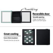 Load image into Gallery viewer, Devanti 46L Glass Door Bar Fridge Mini Countertop Freezer Fridges Bottle Cooler