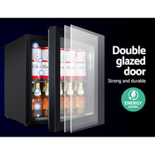 Load image into Gallery viewer, Devanti 46L Glass Door Bar Fridge Mini Countertop Freezer Fridges Bottle Cooler