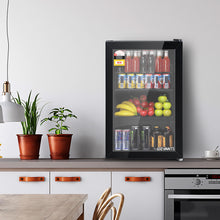 Load image into Gallery viewer, Devanti 70L Bar Fridge Glass Door Mini Countertop Freezer Fridges Bottle Cooler