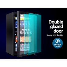 Load image into Gallery viewer, Devanti 98L Bar Fridge Glass Door Mini Freezer Fridges Countertop Beverage Commercial