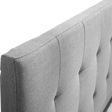 Load image into Gallery viewer, Elegant Space Saving Wooden with Drawers Fabric Cover Queen Size Grey Bed Frame