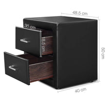Load image into Gallery viewer, PU Leather Bedside Table - 1 PC
