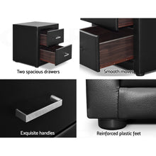 Load image into Gallery viewer, PU Leather Bedside Table - 1 PC