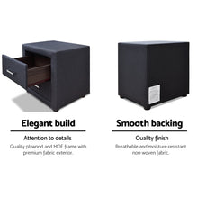 Load image into Gallery viewer, Moda Bedside table - Charcoal