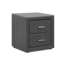 Load image into Gallery viewer, Fabric Bedside Table - Grey 1 PC
