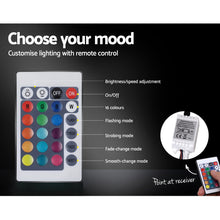 Load image into Gallery viewer, Lumi LED PU Leather Gas Lift with Storage White Queen Bed Frame