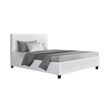 Load image into Gallery viewer, Artiss Neo Bed Frame PU Leather - White King Single