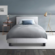 Load image into Gallery viewer, Artiss Neo Bed Frame PU Leather - White King Single