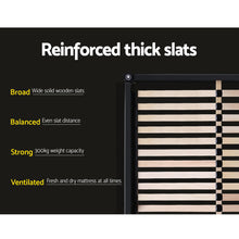 Load image into Gallery viewer, Fabric Charcoal Queen Bed Frame