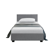 Load image into Gallery viewer, Artiss Nino Bed Frame Fabric - Grey King Single
