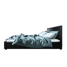 Load image into Gallery viewer, Artiss Nino Bed Frame PU Leather - Black Queen