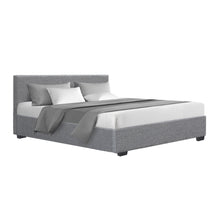 Load image into Gallery viewer, Artiss Nino Bed Frame Fabric - Grey Queen