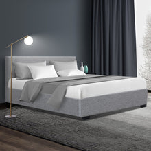 Load image into Gallery viewer, Artiss Nino Bed Frame Fabric - Grey Queen