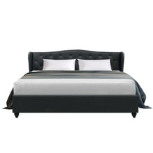 Load image into Gallery viewer, Artiss Pier Bed Frame Fabric - Charcoal King