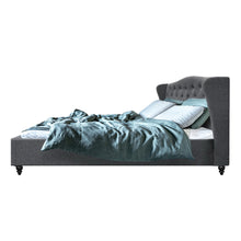 Load image into Gallery viewer, Artiss Pier Bed Frame Fabric - Grey King
