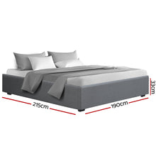Load image into Gallery viewer, Artiss King Size Gas Lift Bed Frame Base With Storage Platform Fabric