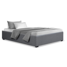 Load image into Gallery viewer, Artiss King Single Size Gas Lift Bed Frame Base With Storage Platform Fabric