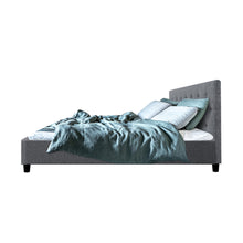 Load image into Gallery viewer, Fabric Grey Double Bed Frame