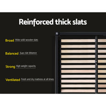 Load image into Gallery viewer, Fabric Grey Queen Bed Frame