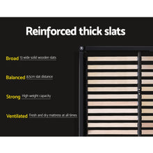 Load image into Gallery viewer, Fabric Charcoal Queen with Storage Bed Frame