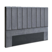 Load image into Gallery viewer, Artiss VELA Bed Head Headboard King Size Bedhead Velvet Grey