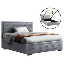 Load image into Gallery viewer, Artiss Bed Frame King Single Size Gas Lift Mattress Base with Storage Fabric