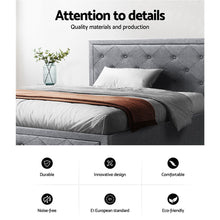 Load image into Gallery viewer, Artiss Bed Frame King Single Size Gas Lift Mattress Base with Storage Fabric