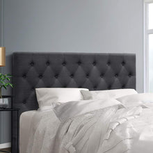Load image into Gallery viewer, Artiss Bed Head Headboard Queen Size Bedhead Fabric Frame Base CAPPI Charcoal