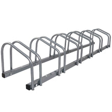 Load image into Gallery viewer, Weisshorn 6 Bike Stand Floor Bicycle Storage Silver
