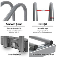 Load image into Gallery viewer, Weisshorn 6 Bike Stand Floor Bicycle Storage Silver