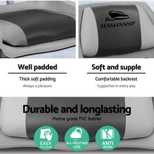 Load image into Gallery viewer, Set of 2 Folding Swivel Boat Seats - Grey & Charcoal