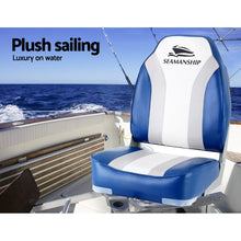 Load image into Gallery viewer, 2X Marine All Weather Swivels Folding Boat Seats