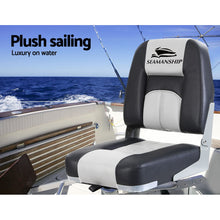 Load image into Gallery viewer, 2X Swivels All Weather Folding Boat Seating Set