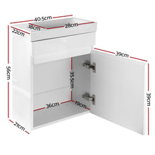 Load image into Gallery viewer, Cefito 400mm Bathroom Vanity Basin Cabinet Sink Storage Wall Hung Ceramic Basins Wall Mounted White