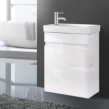 Load image into Gallery viewer, Cefito 400mm Bathroom Vanity Basin Cabinet Sink Storage Wall Hung Ceramic Basins Wall Mounted White