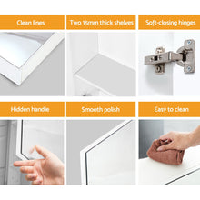 Load image into Gallery viewer, Bathroom Vanity Mirror with Storage Cabinet - White