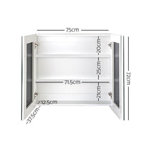 Load image into Gallery viewer, Cefito Bathroom Vanity Mirror with Storage Cabinet - White