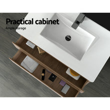 Load image into Gallery viewer, 900mm Bathroom Vanity Cabinet Wash Basin Wall Mounted - Oak White