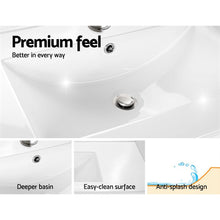 Load image into Gallery viewer, 900mm Bathroom Vanity Cabinet Wash Basin Wall Mounted - Oak White