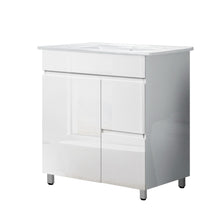 Load image into Gallery viewer, 750mm Bathroom Vanity Unit With Storage - White