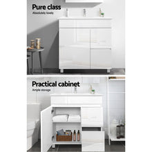 Load image into Gallery viewer, 750mm Bathroom Vanity Unit With Storage - White