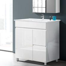 Load image into Gallery viewer, 750mm Bathroom Vanity Unit With Storage - White
