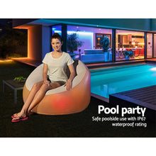 Load image into Gallery viewer, Bestway Inflatable Seat Sofa LED Light Chair Outdoor Lounge Cruiser