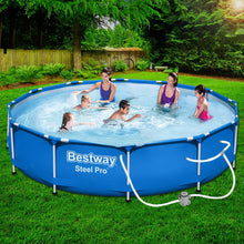 Load image into Gallery viewer, Bestway Swimming Pool Above Ground Pools Filter Pump 3.66M Power Steel Frame