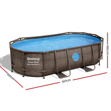 Load image into Gallery viewer, Bestway Swimming Pool Above Ground Pools Power Steel Frame Filter Pump 4.27M
