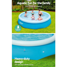 Load image into Gallery viewer, Bestway Above Ground Swimming Pool 305x76cm Fast Set Pool Family