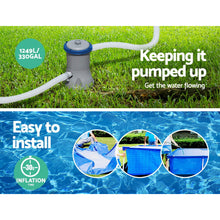 Load image into Gallery viewer, Bestway Swimming Pool Steel Frame Above Ground Rectangular Pool Filter Pump