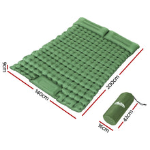 Load image into Gallery viewer, Weisshorn Self Inflating Mattress Camping Sleeping Mat Air Bed Pad Double Pillow