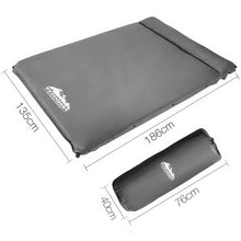 Load image into Gallery viewer, Weisshorn Self Inflating Mattress 10CM Camping Sleeping Mat Air Double Grey