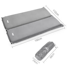 Load image into Gallery viewer, Weisshorn Self Inflating Mattress Camping Sleeping Mat Air Bed Double Set Grey